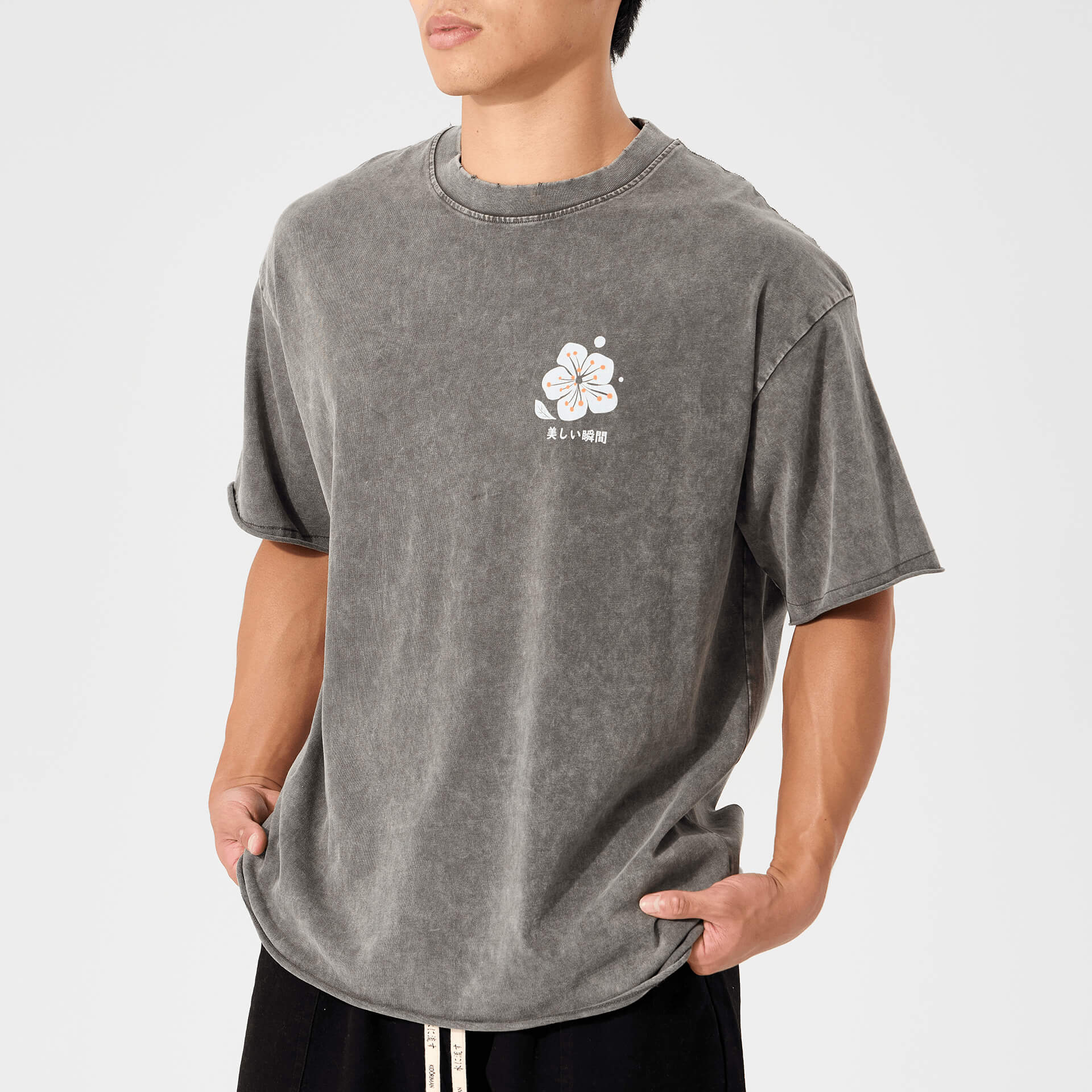 Crane Bloom Printed Tee