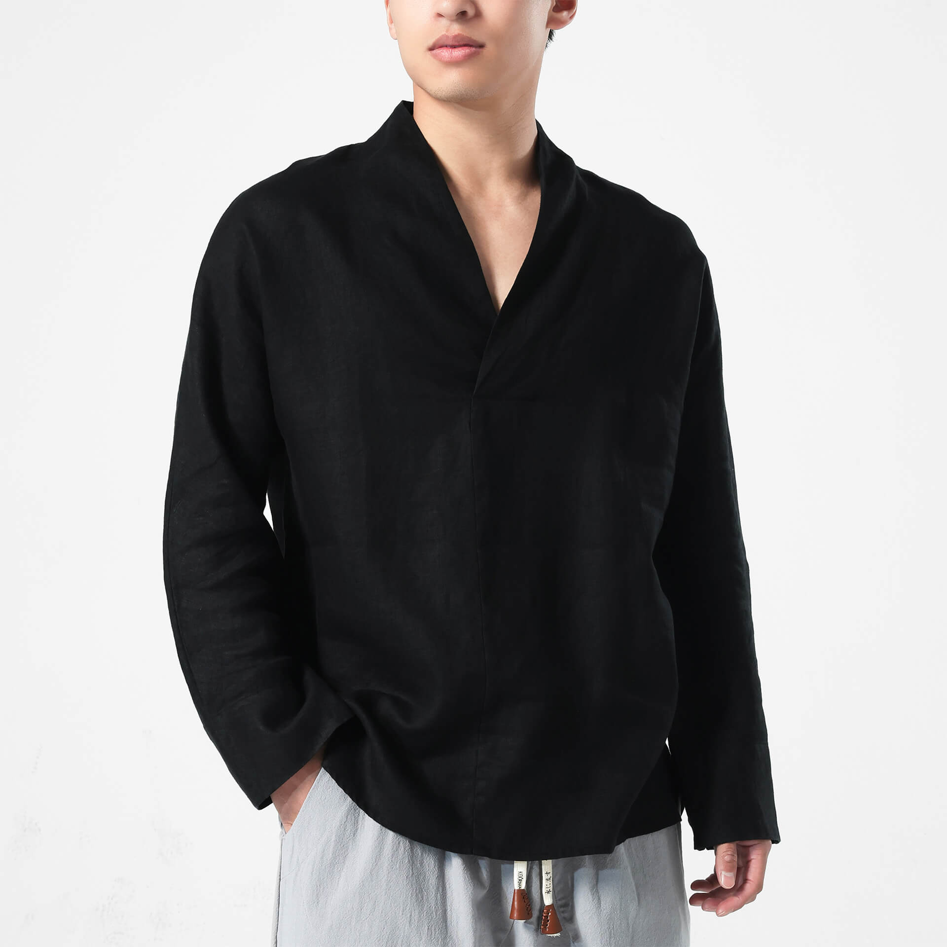 Shinu Drop V Shirt 2.0 - 100% Linen