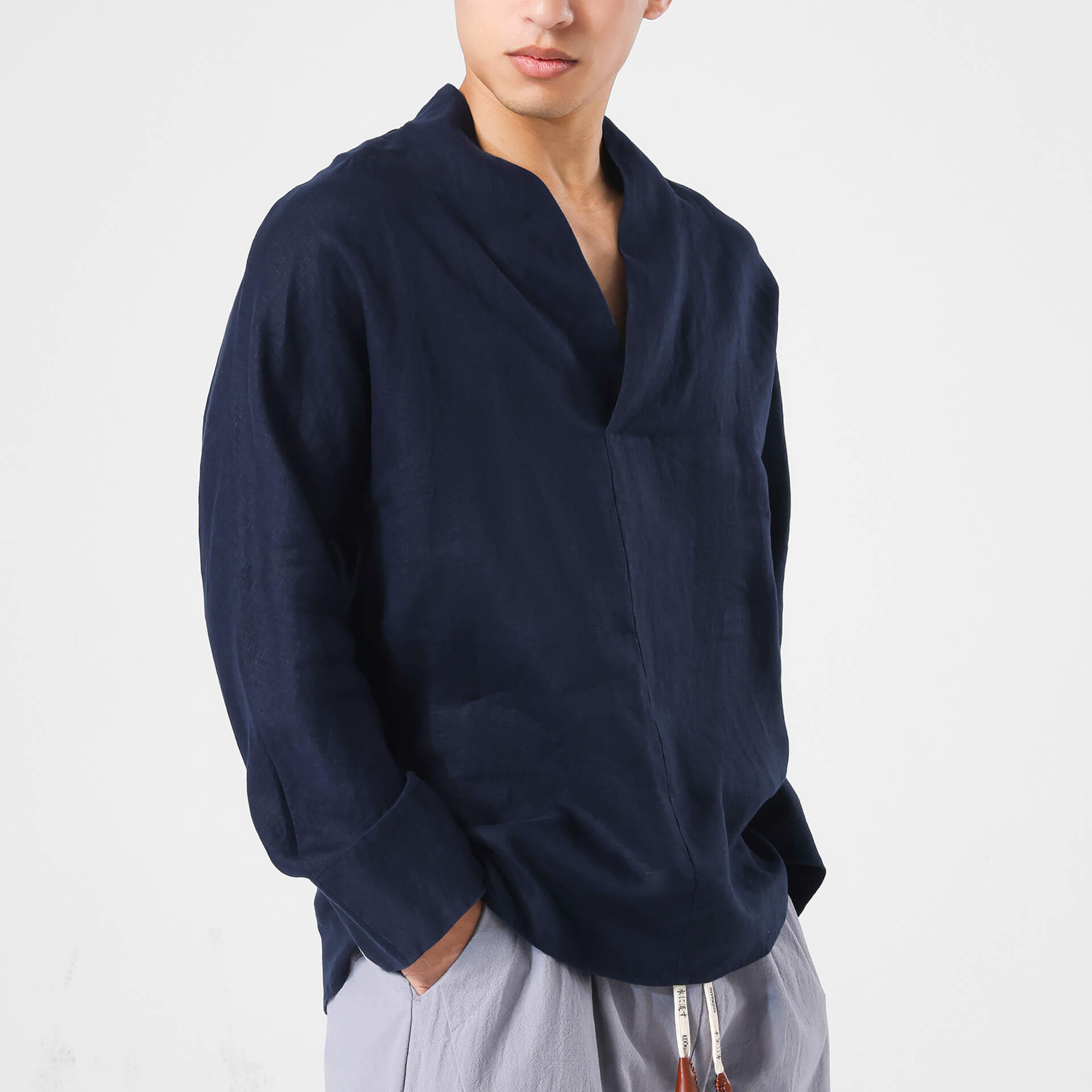 Shinu Drop V Shirt 2.0 - 100% Linen