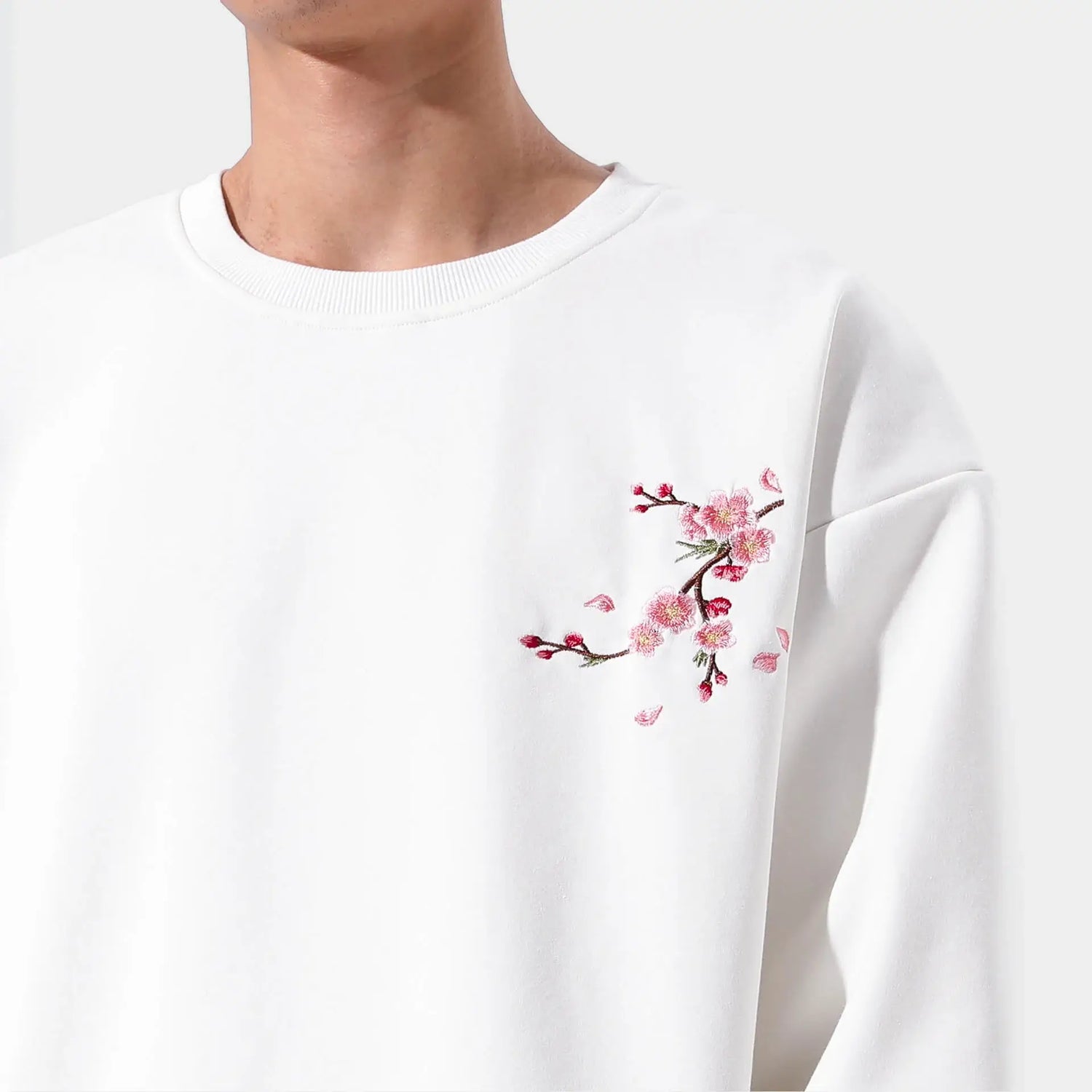 Sakura Embroidered Sweatshirt