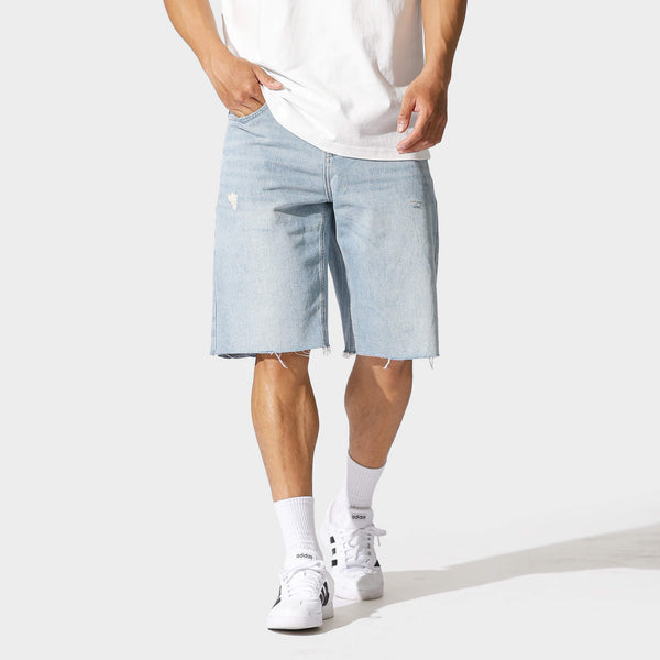 【JEMUT】25SS★ Skill Washed Bermuda Pants Nami Washed Denim Shorts – Kidoriman