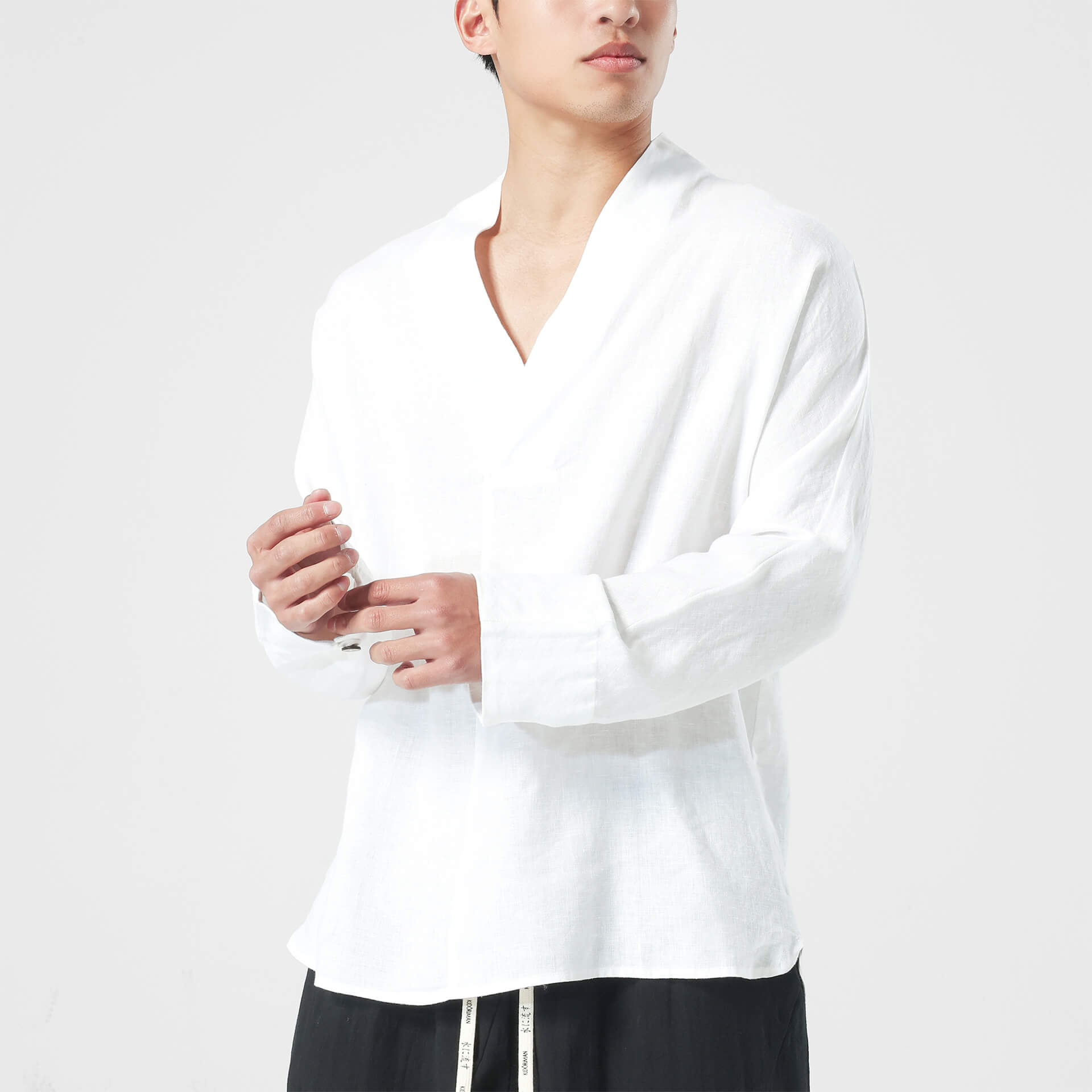 Shinu Drop V Shirt 2.0 - 100% Linen – Kidoriman