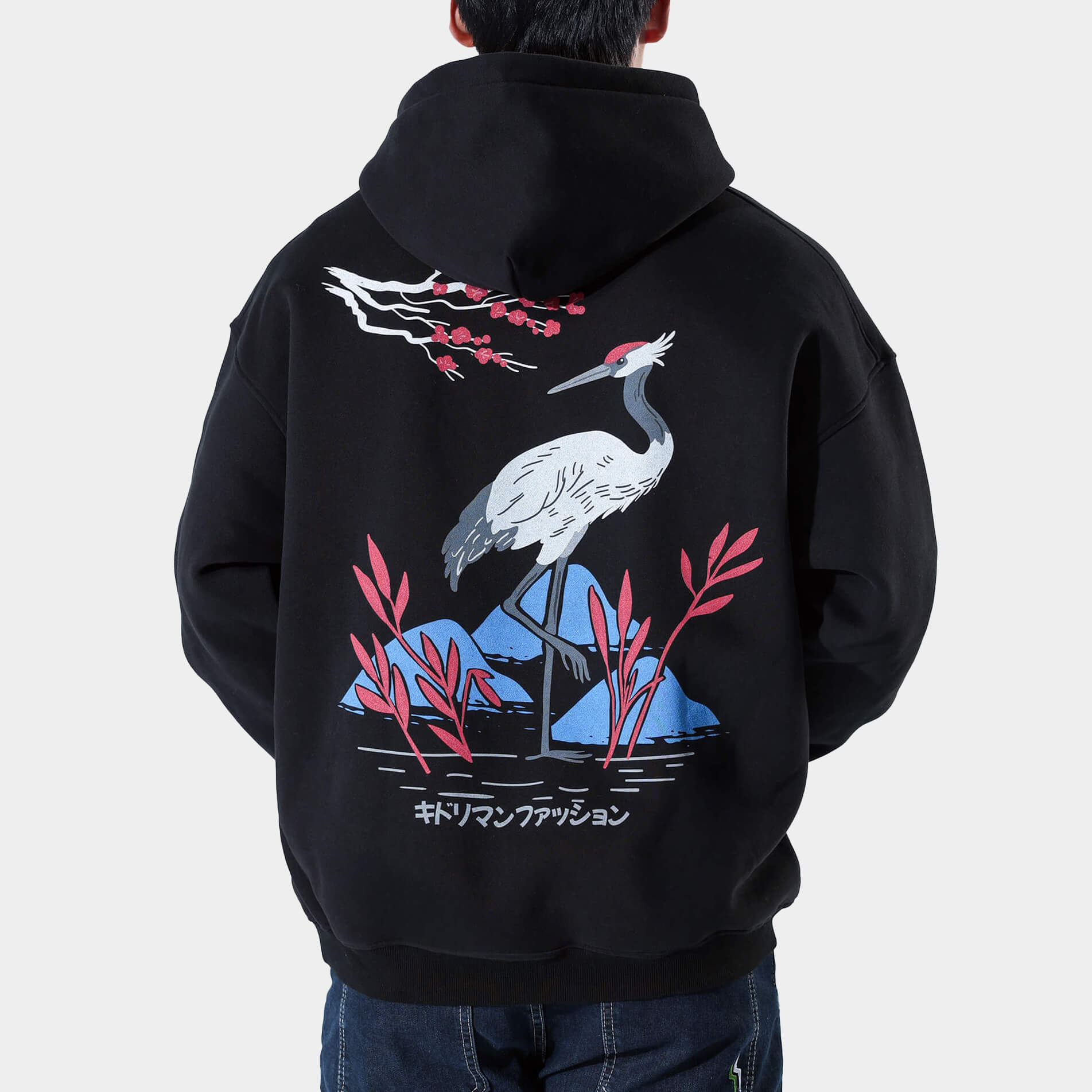 Shizuka Crane Hoodie