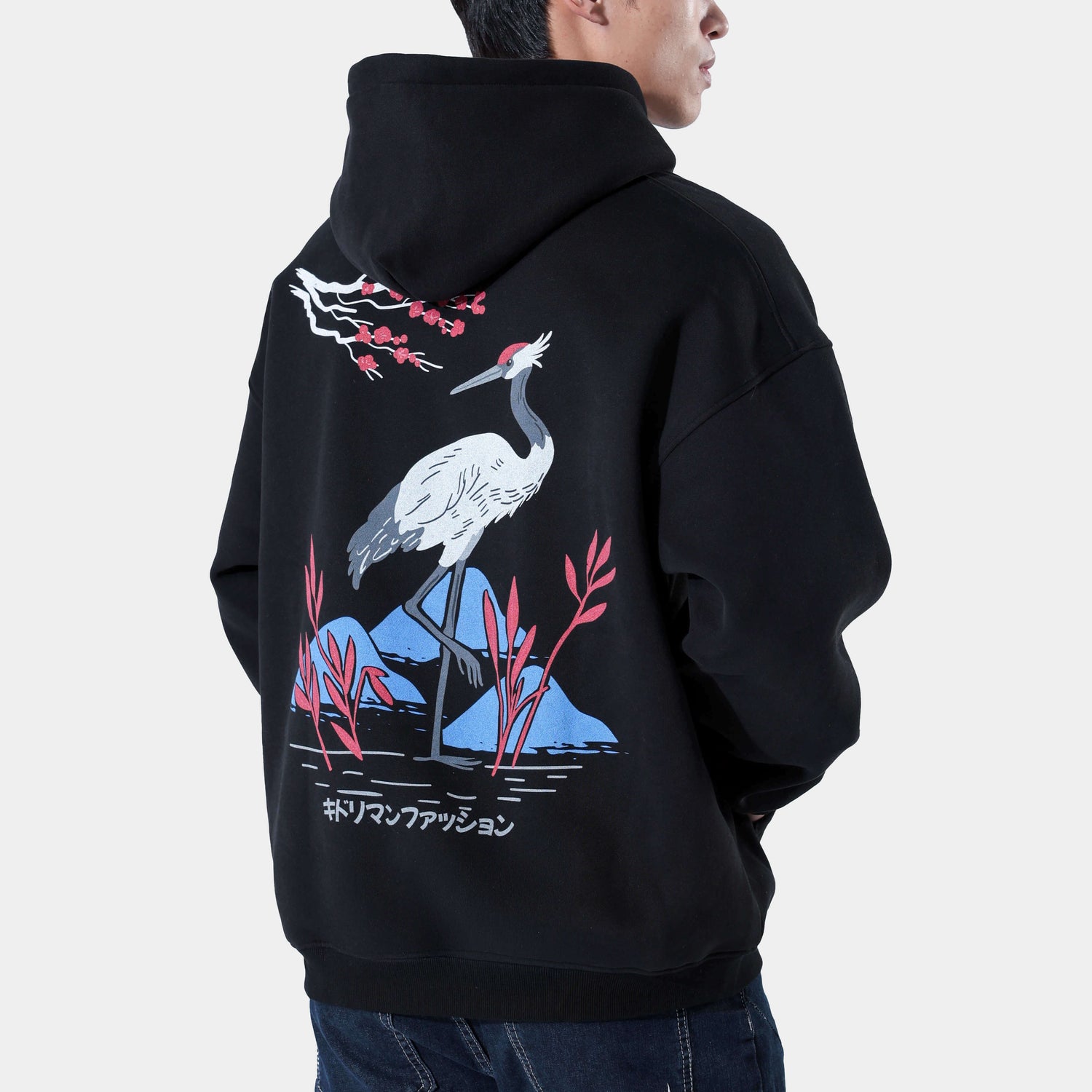 Shizuka Crane Hoodie