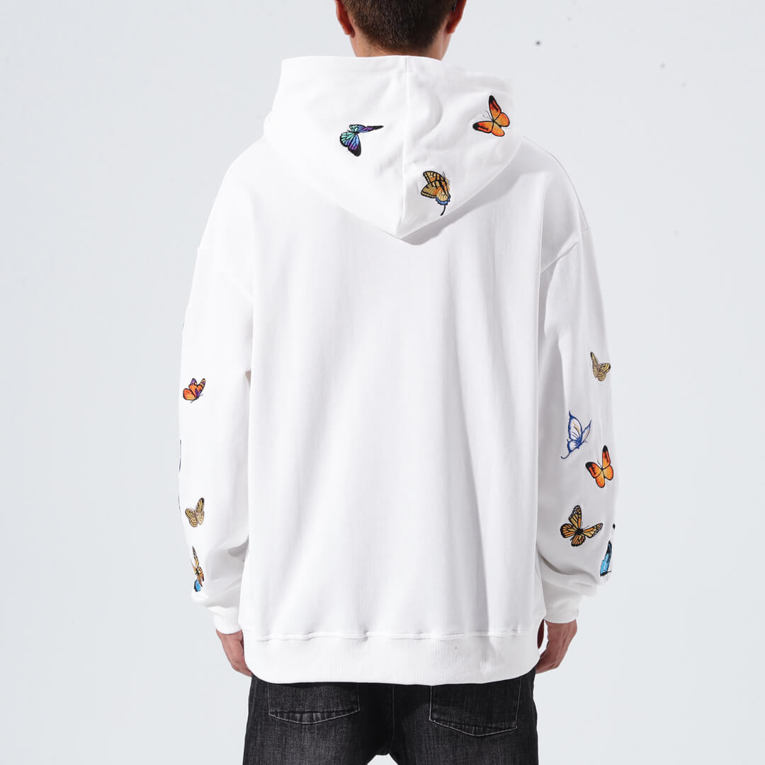 Cho Butterfly Embroidered Hoodie