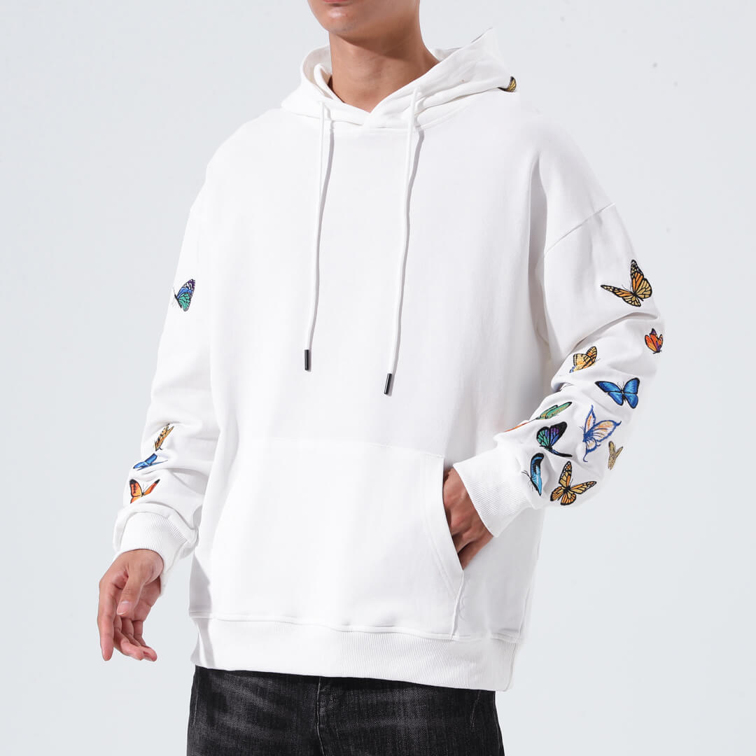 Cho Butterfly Embroidered Hoodie