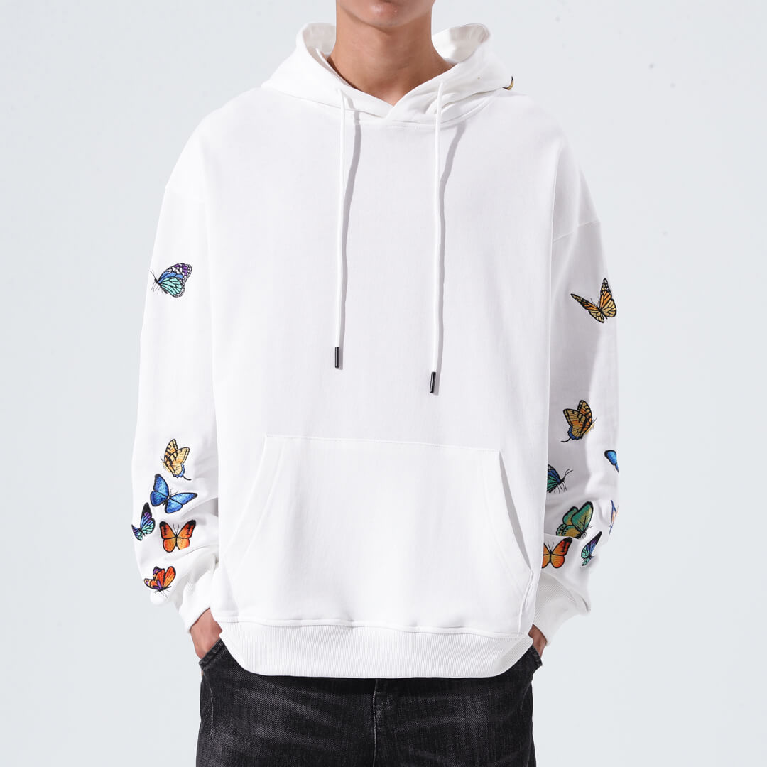 Cho Butterfly Embroidered Hoodie